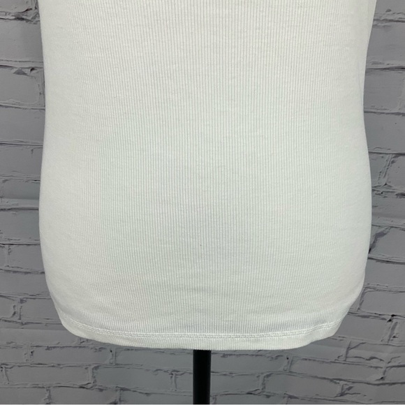 Apostrophe Ribbed Tank Tee, Size M - Picture 4 of 11